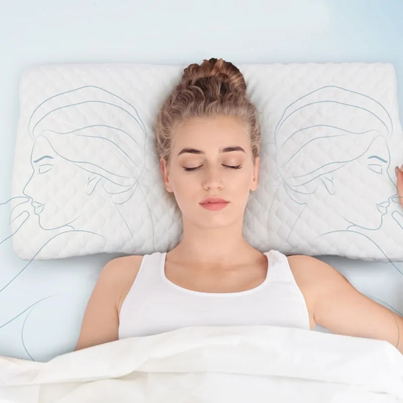 Orthopedic Neck Foam Pillow, Relieving Head A Neck Pain